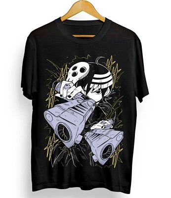 Death the Kid T-Shirt Soul Eater Japanese Black Star Girl Funny