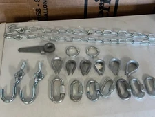 Quick Link Chain Connectors, rope guides, Screw in hooks Lot