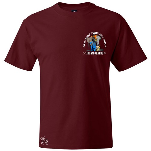 IRONWORKER T-SHIRT | WELDER T-SHIRT| BLUE COLLAR T-SHIRT| IRONWORKER GEAR | - Picture 2 of 2