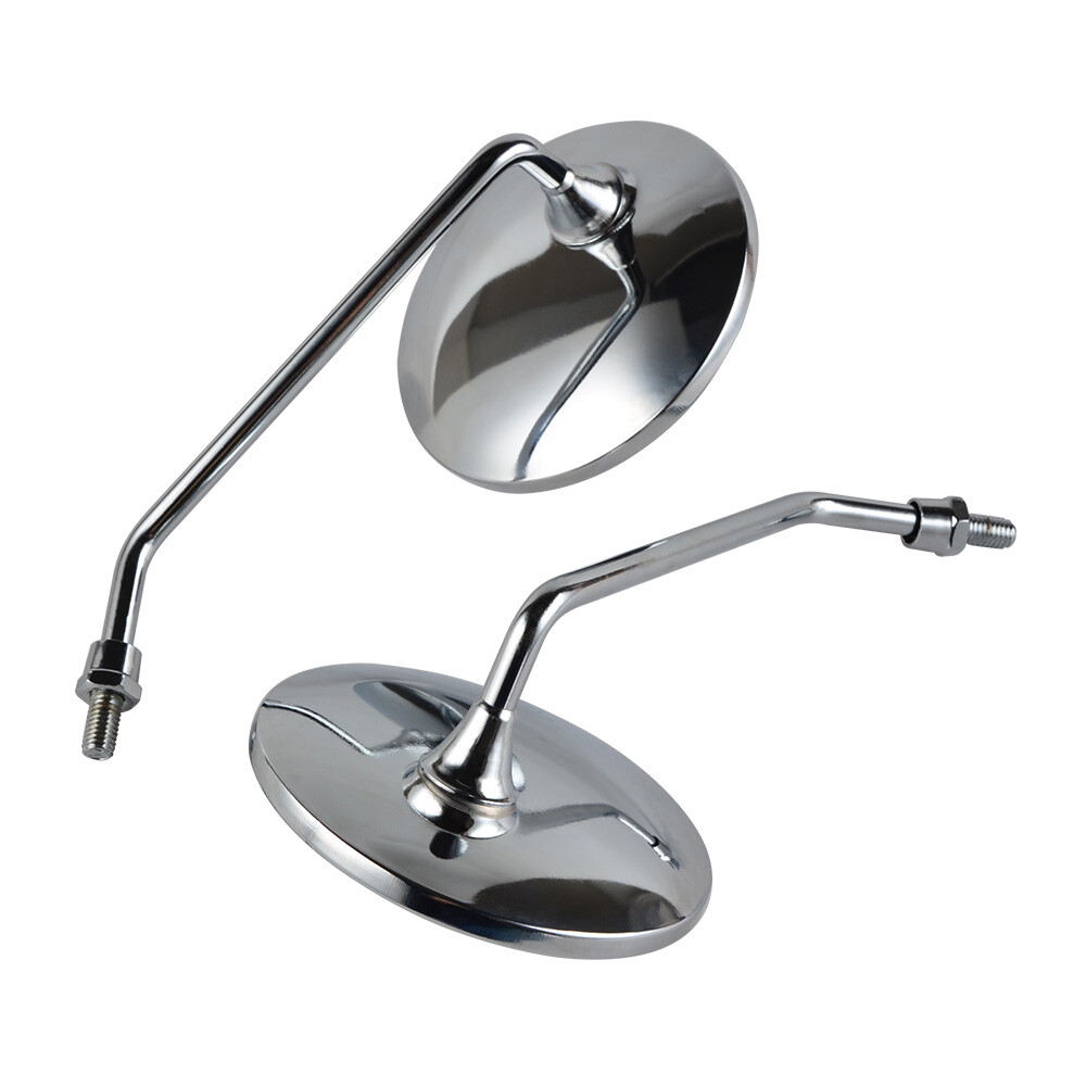 Pair Scooter Motorcycle Rear Mirror Adapters M10 10MM M8 8MM 6MM Clockwise