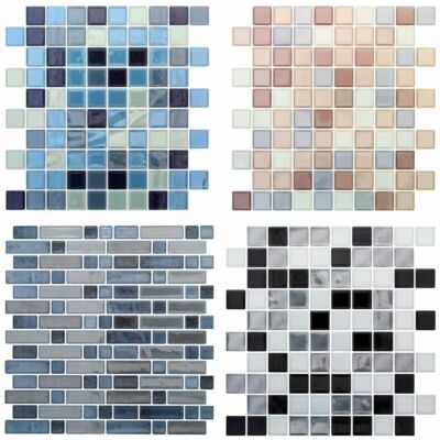 3D MOSAIK VINYL WANDFLIESEN selbstklebend Küche Bad Aufkleber Sticker 26cm x 26cm