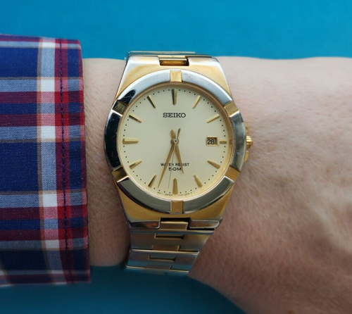 Orologio Slim Quarzo SEIKO V732-0890 movimento EPSON V732C MADE IN JAPAN 2000'S - Foto 2 di 19