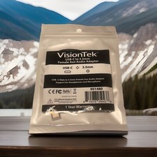 VisionTek USB-C to 3.5mm Aux Audio Adapter M/F
