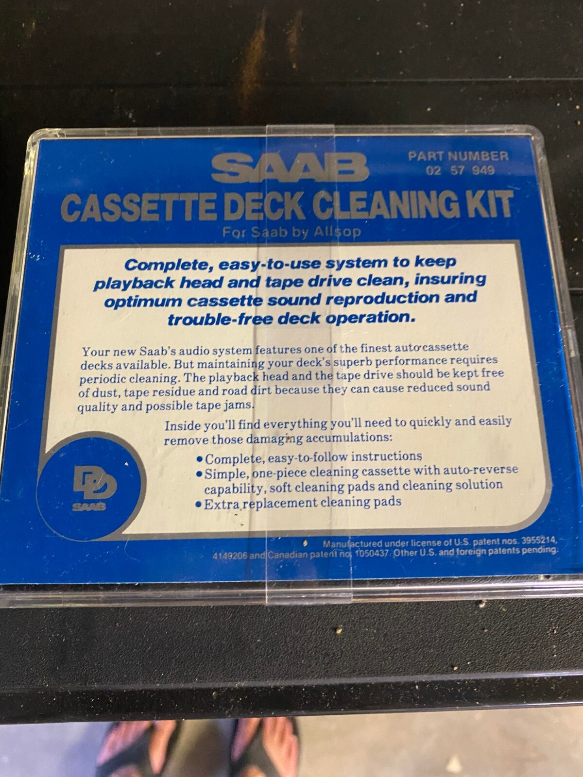 Saab Cassette Tape Head Cleaner Kit OEM Accessory Saab 900 SPG Turbo eBay