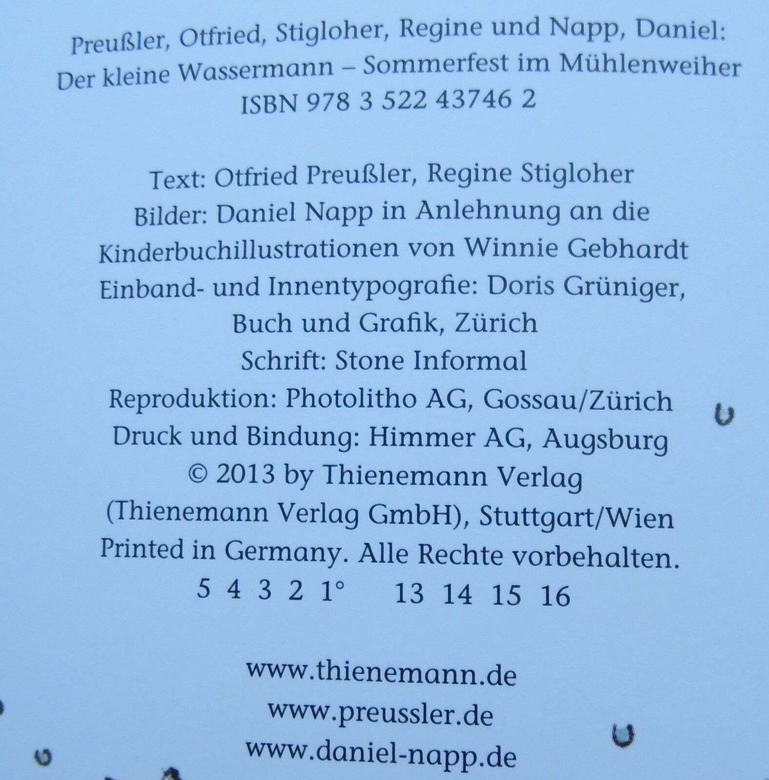 Thumbnail - Der Kleine Wassermann Kolorierte Ausgabe Von Otfried Preußler Isbn