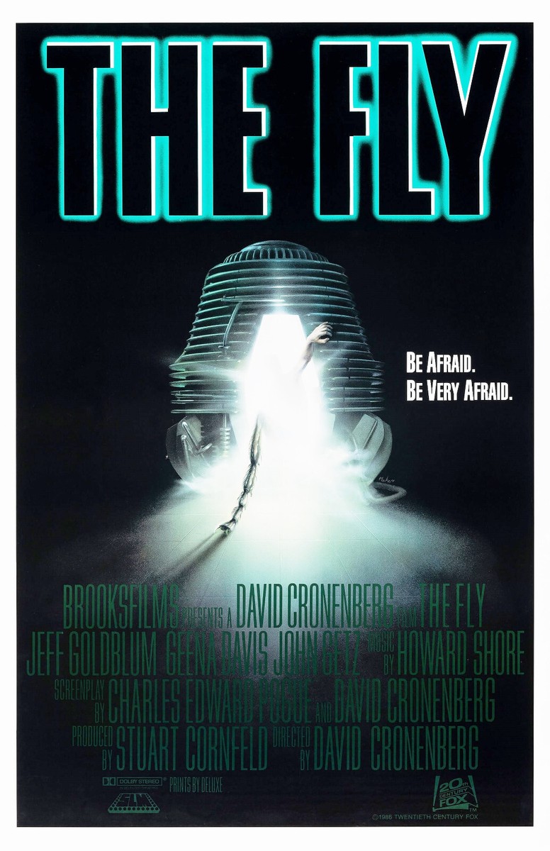 AA4770 The Fly Film By David Cronenberg 1986 Vintage Movie Poster