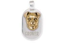 Pit Bull Pendant Jewelry  Handmade Pit Bull Pendant PAS4-TNDT