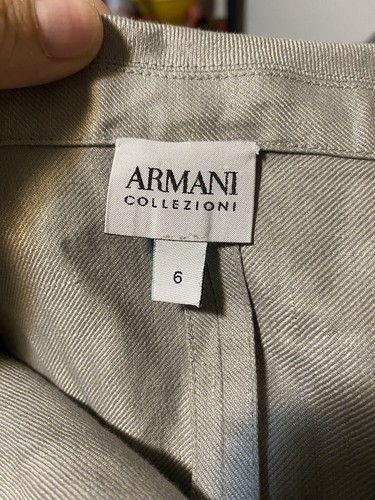 Armani Collezioni Dress Gray linen belted utility Sleevelesssize 6 Pockets - Picture 7 of 9