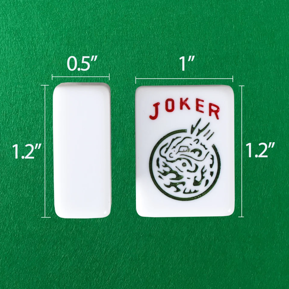 American Mahjong Set 166 Tiles 4 Colors Pushers/Racks Mahjong Set W/Soft Bag - Image 2 of 4