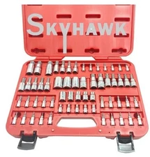 60pc Tamper Proof Security Bits External Star MasterTorx Tamperproof Socket Set