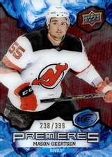 Mason Geertsen - 2021-22 Upper Deck Ice Premieres Red /399 Rookie Card #185
