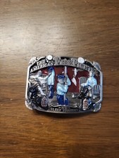 1986 The American Fire Fighter No Sleep Tonight Vintage Belt Buckle