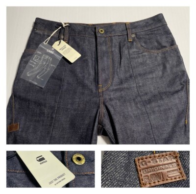 NEW NWT G Star Raw Lanc Denim 3D Tapered Jeans Dark Indigo Slim 31