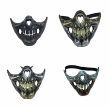 ADULT CRAZY MEN INSANE RESTRAINT HANNIBAL LECTER SKELETON MAD MAX COSTUME MASK 