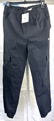 PUMA Vibe Check Pack Woven Cargo Youth Drawstring/Elastic Pant Black L (14-16)