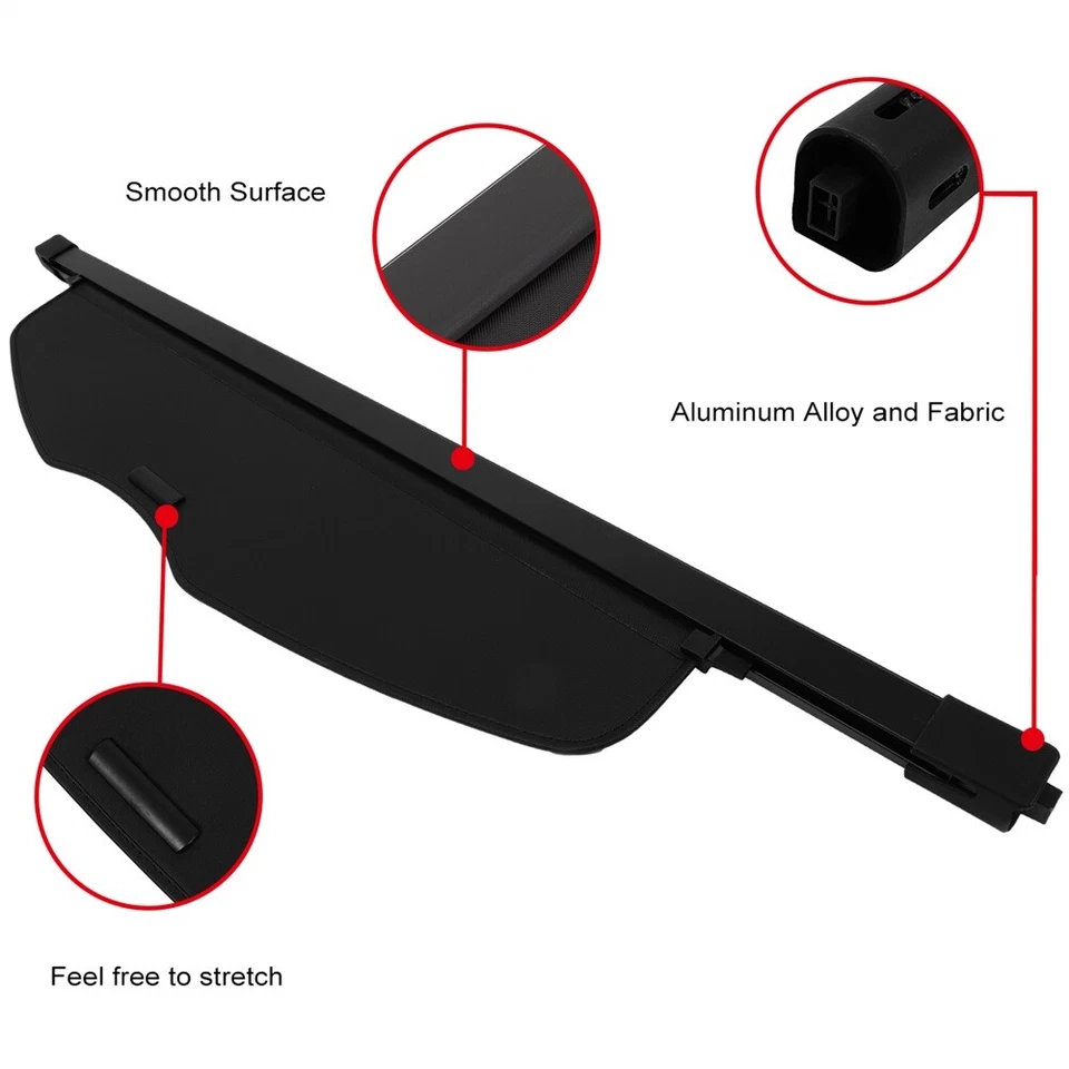 For Acura MDX 2007 2008 2009-2013 Tonneau Privacy Shield Cargo Cover Retractable Foto 4 de 4