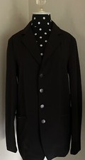 Horseware Black Button Front Jacket-zip Pockets-size Small