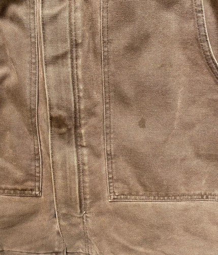 Carhartt Duck Canvas Coat Mens XL Brown C26 CHT Quilt Lined Union Made USA - Picture 3 of 10