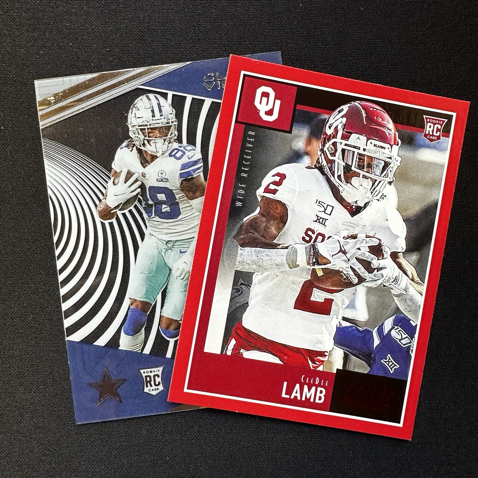 CEEDEE LAMB 2020 Panini Score #416 RC Red + Clear Vision Rookie - Dallas Cowboys