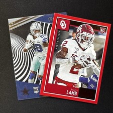 CEEDEE LAMB 2020 Panini Score #416 RC Red + Clear Vision Rookie - Dallas Cowboys