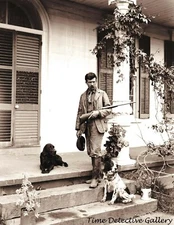 George Finnigan & Hunting Dogs, Smithville Flats, NY- 1902 -Historic Photo Print