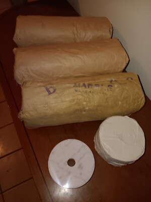10 Pack of 3'' round White Marble Lamp Parts Or For Display No Side Hole