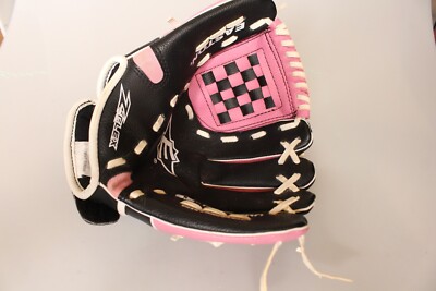 Easton EKP9500- Youth T-Ball/Baseball Glove 9.5  Z-Flex RHT Black and Pink 