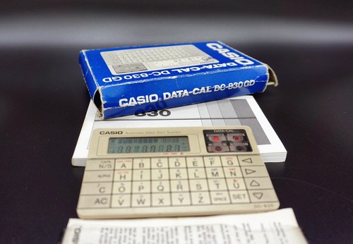 Calculadora Casio data-cal DC-830 GD. Calculadora vintage, antigua año 1989 - Imagen 7 de 7