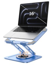 Adjustable Laptop Stand, Computer Stand with 360 Rotating Base, Ergonomic Lap...