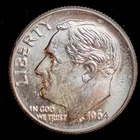 90% Silver - 1964-D UNC Roosevelt Dime - Uncirculated - 02-2