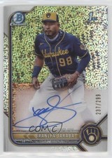 2022 Bowman Chrome Prospect Speckle Refractor 237/299 Branlyn Jaraba Auto 0st9