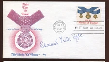 Edouard Victor Izac US Navy WW1 MOH Recipient German POW Signed Cover DC3878