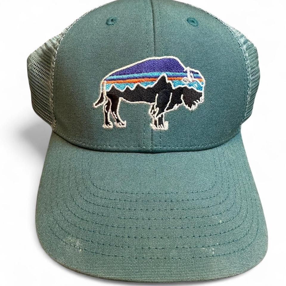 Patagonia Buffalo Bison Patch Sunset Mountain Liv… - image 1