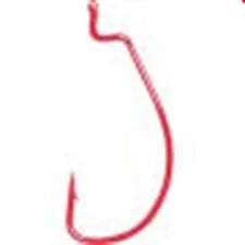 Gamakatsu 74312 2/0 5Ct Ewg Red Superline Worm Hook