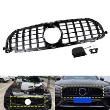 Für Mercedes E W213 A238 C238 S213 Schwarz GT Stil Frontgrill Kühlergrill Gitter