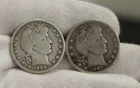 1902, 1908 O  US Barber Silver Half 50c G (Cleaned)