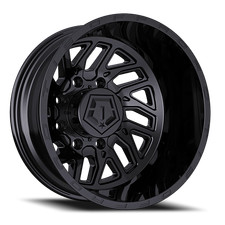 1 Tis 17x6.5 8x210 129 544b Dually Gloss Black Wheel Rim