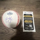 Nate Nathaniel Lowe Signed 2023 World Series Baseball JSA Rangers 23 WS