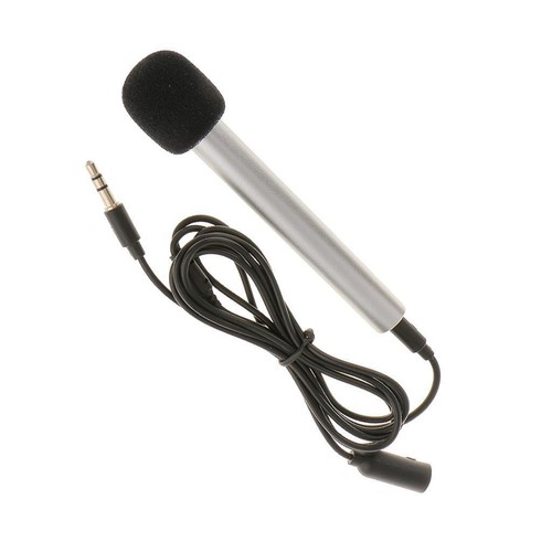 Mini Microphone Mic pour téléphone portable Argent - Photo 3/7