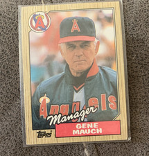 1987 Topps Gene Mauch #518 Los Angeles Angels Manager MLB Base Set Baseball Card