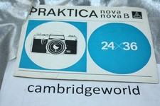 PRAKTICA NOVA B SLR CAMERA INSTRUCTION MANUAL GUIDE BOOK NEW ORIGINAL GENUINE