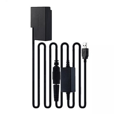 DR-E18 DC Coupler LP-E17 Dummy Battery+USB Power Cable For Canon EOS RP 77D 200D