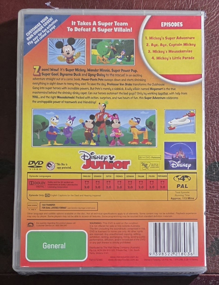 Mickey Mouse Clubhouse-Super Adventure! (DVD, 2013) for sale