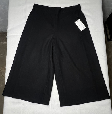 NWT NOS 2015 Uniqlo X Lemaire Wool Cashmere Gaucho Trouser Pants Black Sz Large