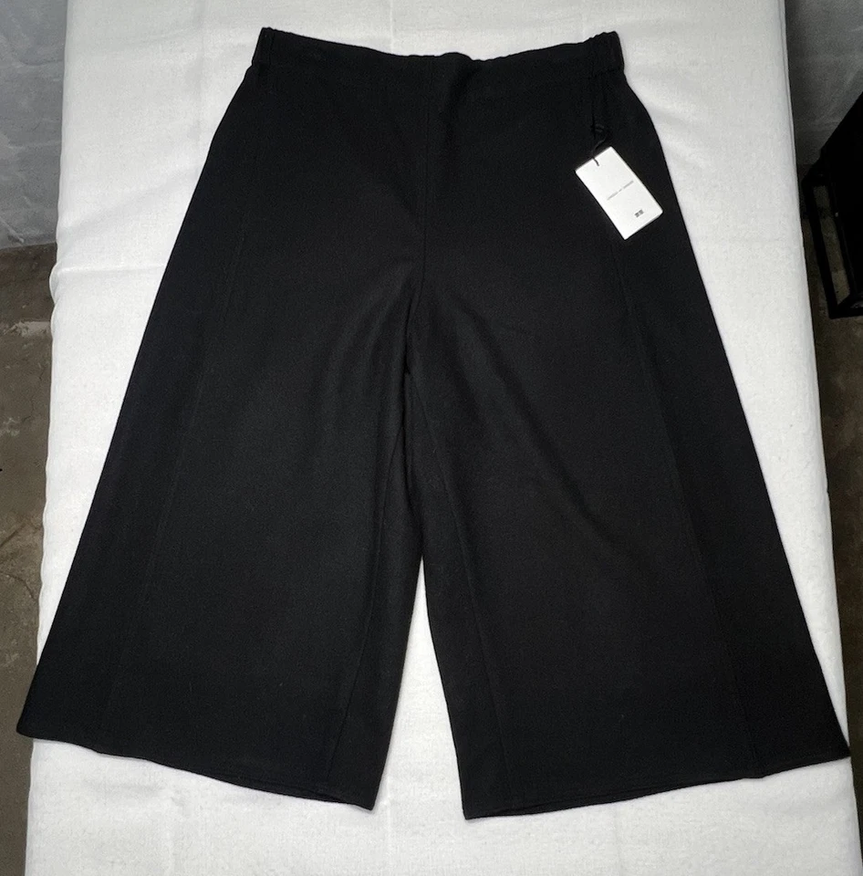 Nuevo con etiquetas Nuevo de Lote Antiguo 2015 Uniqlo X Lemaire Lana Cachemira Gaucho Pantalón Negro Talla Grande