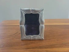 Vintage ELIAS American Sterling Pewter Mini Picture Frame 2.5" x 1.9"