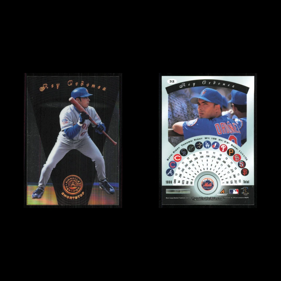 Rey Ordonez #32 1997 Pinnacle Certified New York Mets Baseball Card MLB NM - Image 3 of 3
