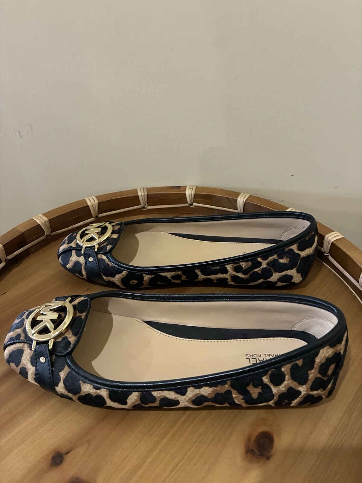 MICHAEL KORS Nori Ballet Flats LEOPARD Print Calf hair  Women’s Size 8 thumbnail 4