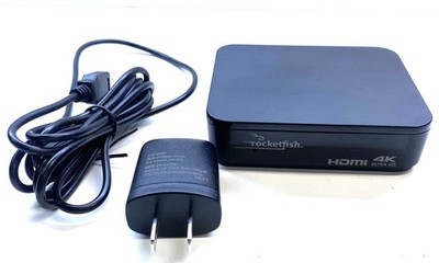 Rocketfish 2-Output HDMI Splitter with 4K and HDR Pass-Through Black RF-G1603