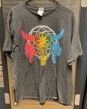 Native American Vintage Graphic T-Shirt Brown Size XL